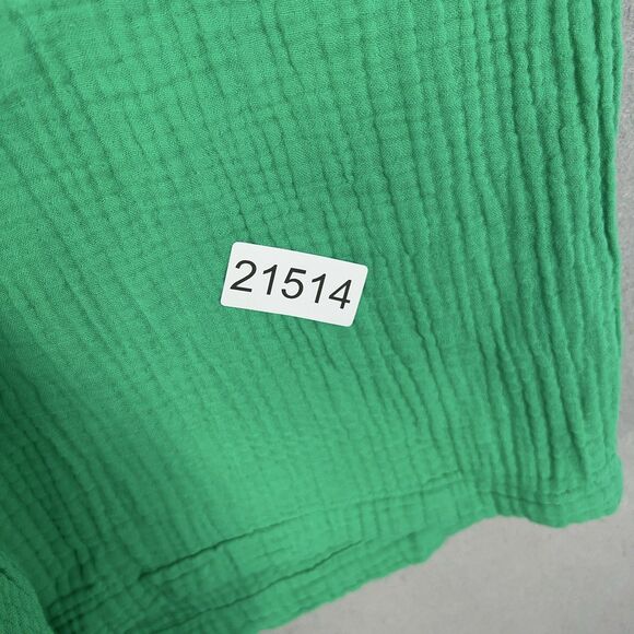 J Jill Shorts Womens XL Kelly Green Crinkle Gauze Coastal Casual Resort Vacation - Picture 14 of 14